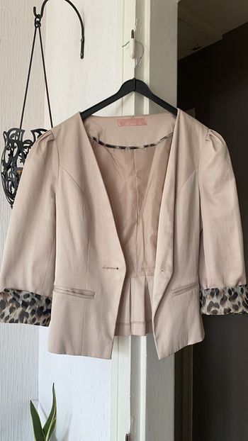 Blazer écru motif léopard 🐆