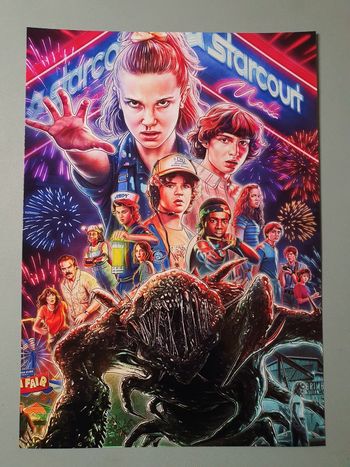 Stranger things A4 poster affiche 