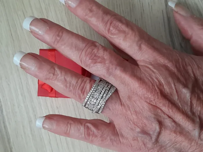 Large Bague avec strass en cristal, style Bohème,  taille 60 - photo numéro 5