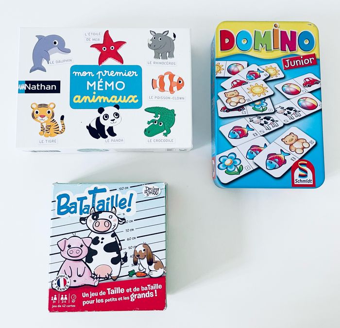 Lot de 3 jeux de société enfant