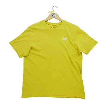 Nike T-shirt manches courtes Homme Taille M Jaune #Qwe1407