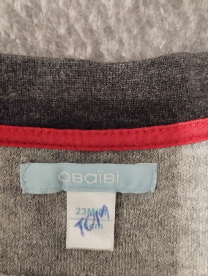 Veste zippée Obaibi 23 mois 🐻 - photo numéro 2