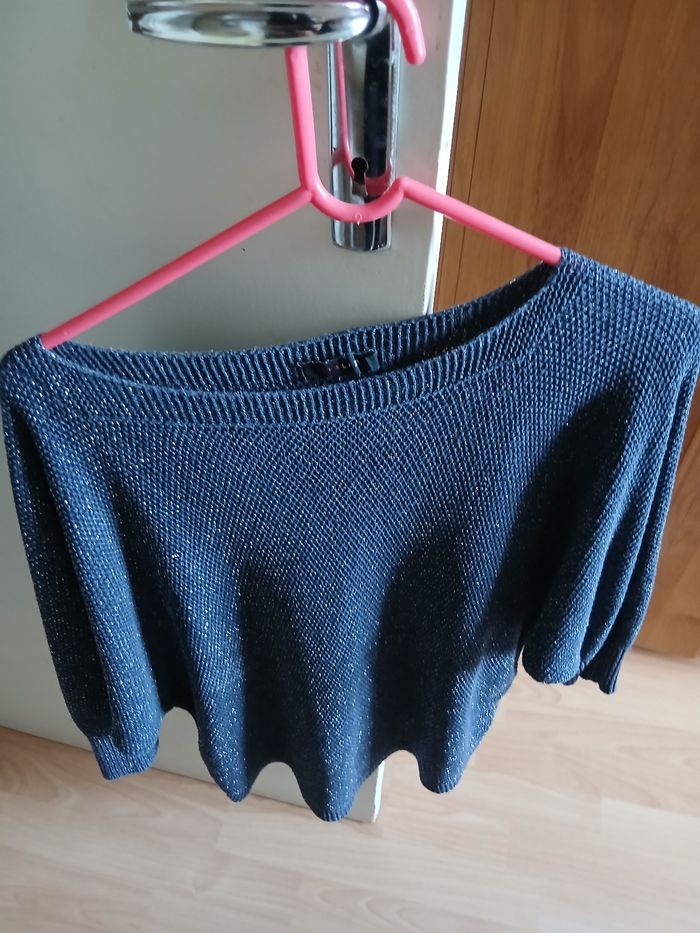 Vends pull bleu brillant