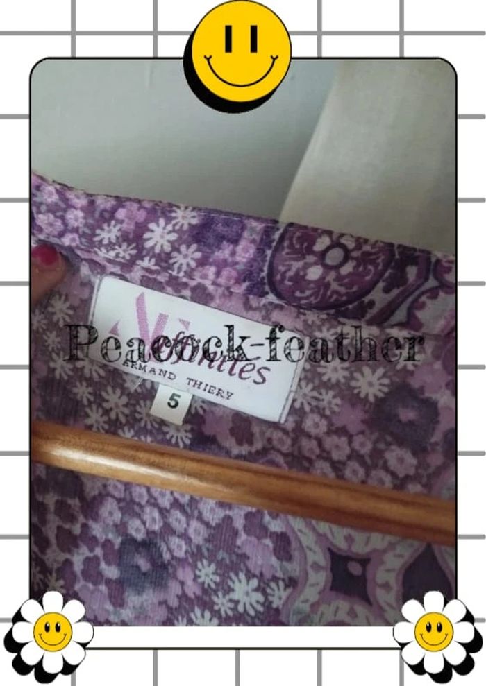 Blouse violette transparente T5 3/4 - photo numéro 4
