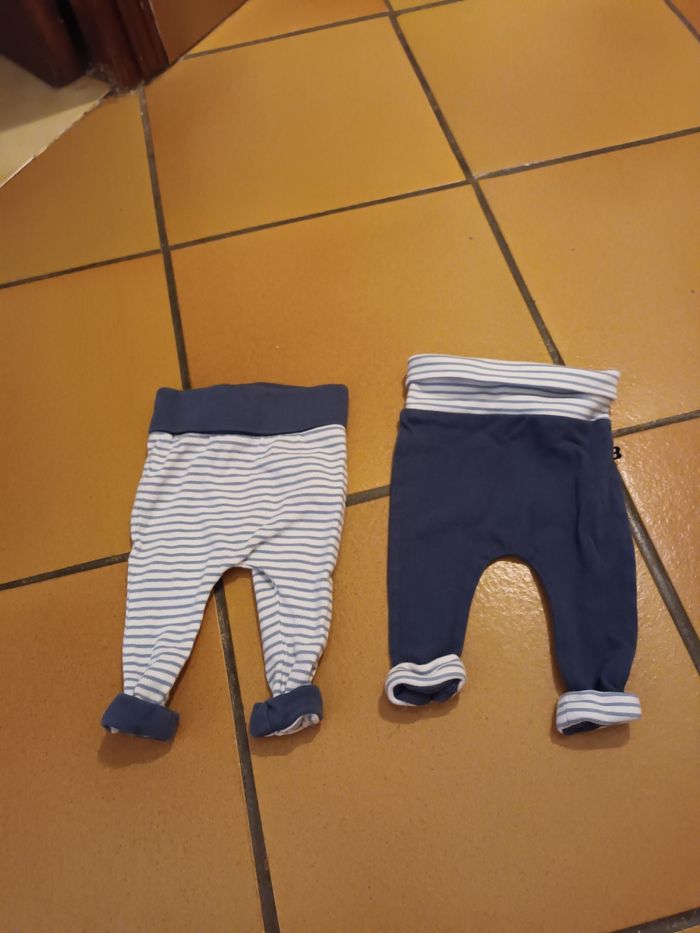 Lot de 2 pantalons naissance Obaïbi neufs