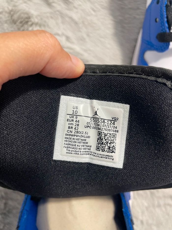 Basket Nike Air Jordan 1 low bleu - Taille 44 - photo numéro 7