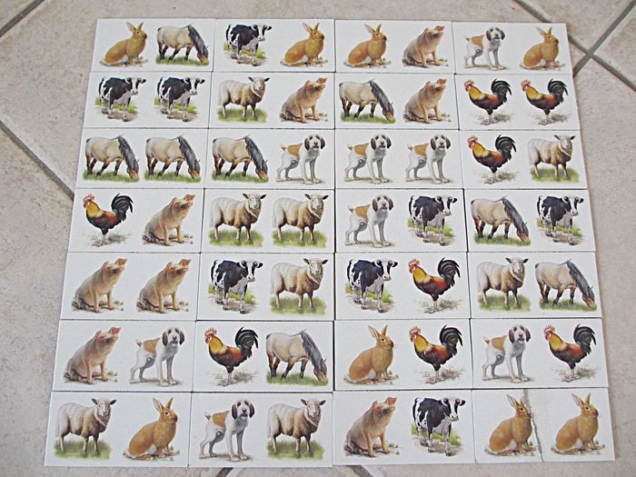Jeu de dominos (28 cartes) : Les animaux de la ferme – Ravensburger - photo numéro 4