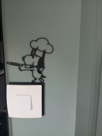 Décoration murale interrupteur