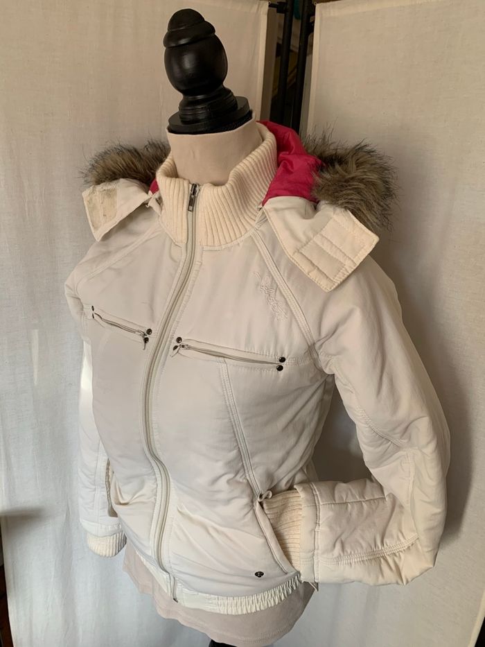 Manteau Schott blanc taille S - photo numéro 5