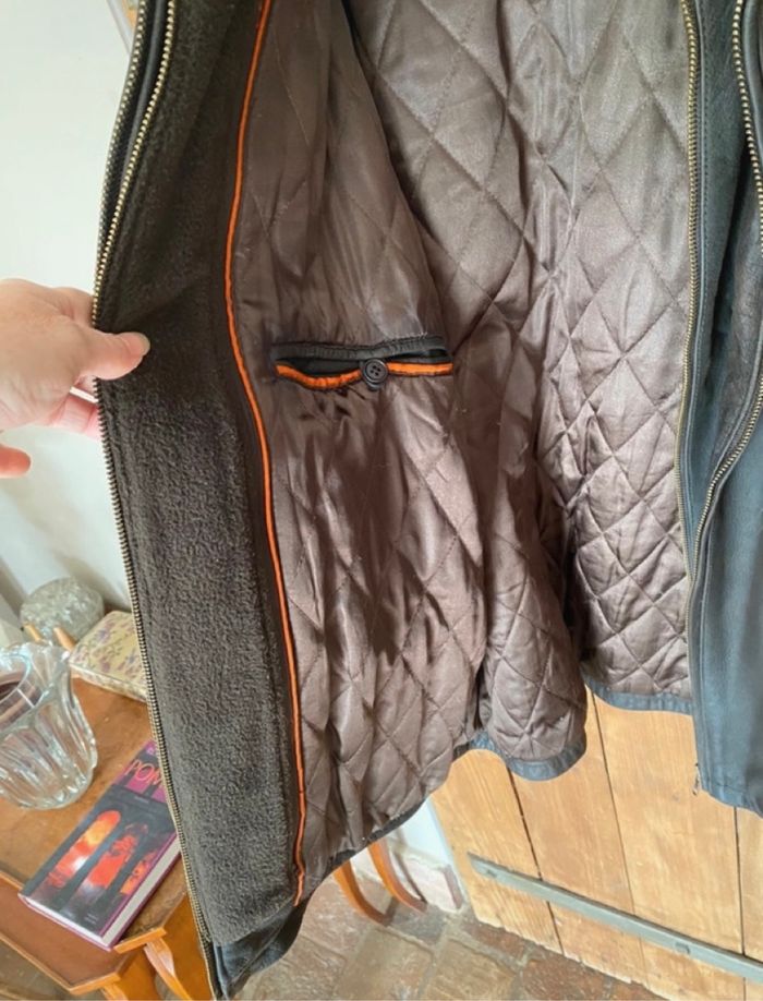 Veste homme en cuir véritable - photo numéro 8