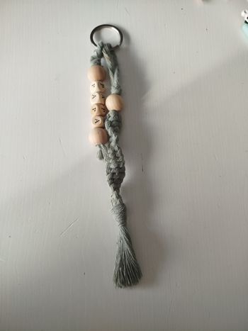 Porte clés macramé papa