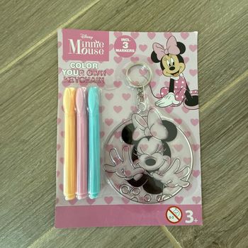 Porte clef loisir créatif à colorier Disney Minnie neuf