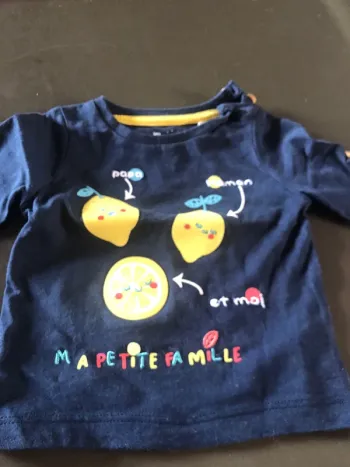 Tee shirt longue manche 3 mois