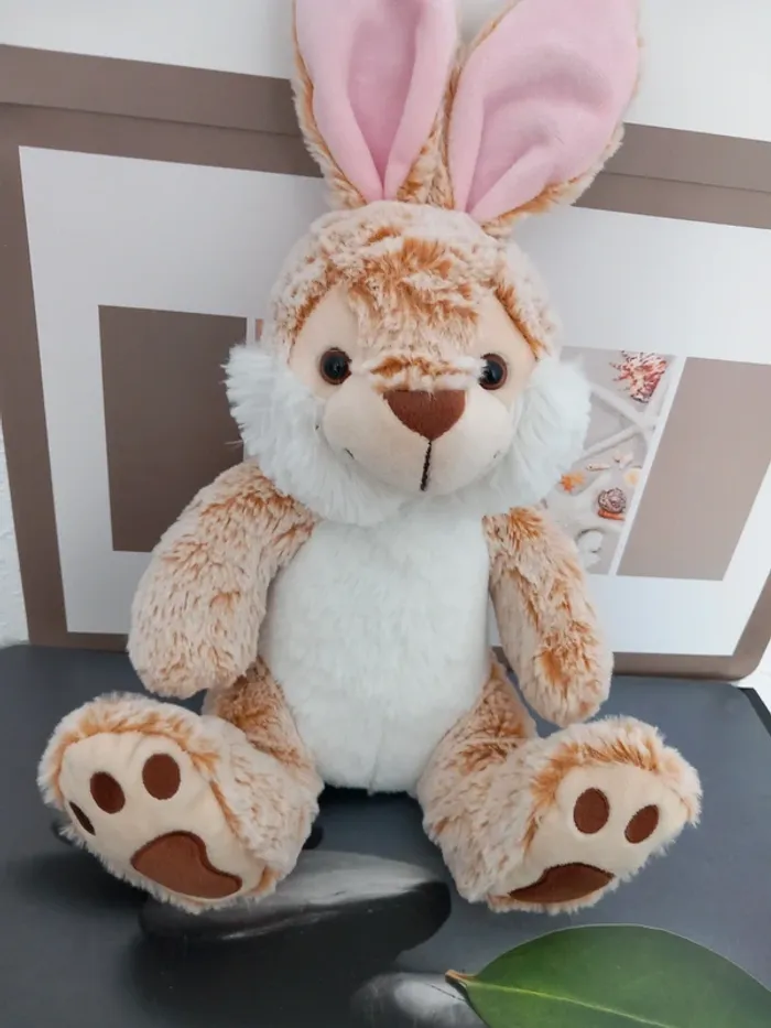 Peluche lapin nicotoy 40cm - photo numéro 3