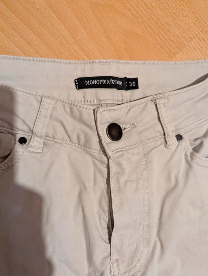 Pantalon slip blanc cassé - photo numéro 2