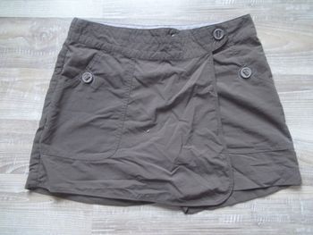 Jupe-short Quechua marron 12 ans