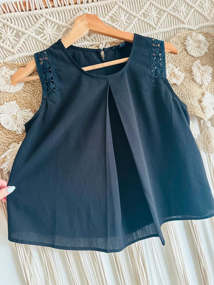 Petite blouse noir taille M - photo numéro 2