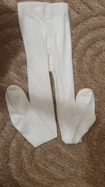 Collant blanc 3/4 ans