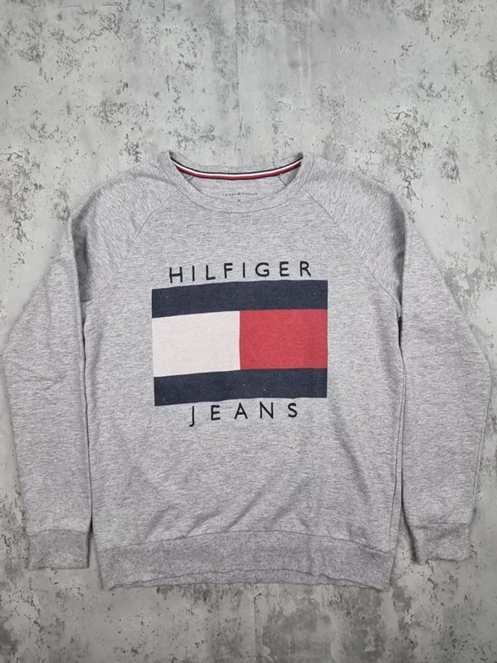 Sweat Tommy Hilfiger gris – Taille S/36 Femmes - photo numéro 3