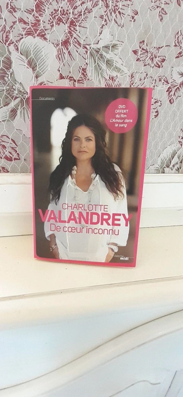 Livre Charlotte Valandrey De cœur inconnu