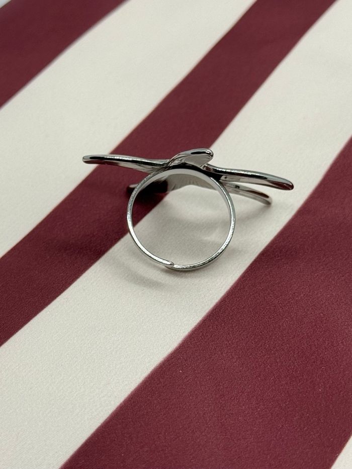 Bague argenté acier inoxydable étoile de mer - photo numéro 2