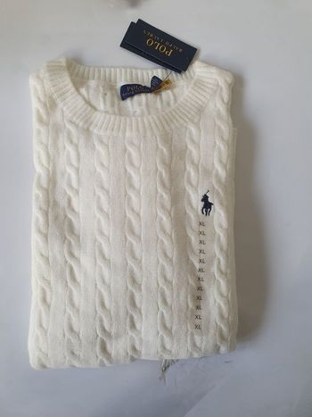 Pull Ralph Lauren Blanc– Élégance Intemporelle & Qualité Premium