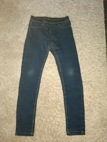 Jegging bleu foncé 10 ans Kiabi