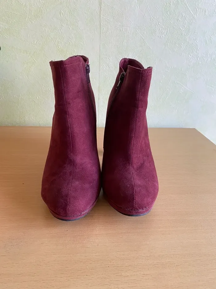 Bottines bordeaux - photo numéro 2