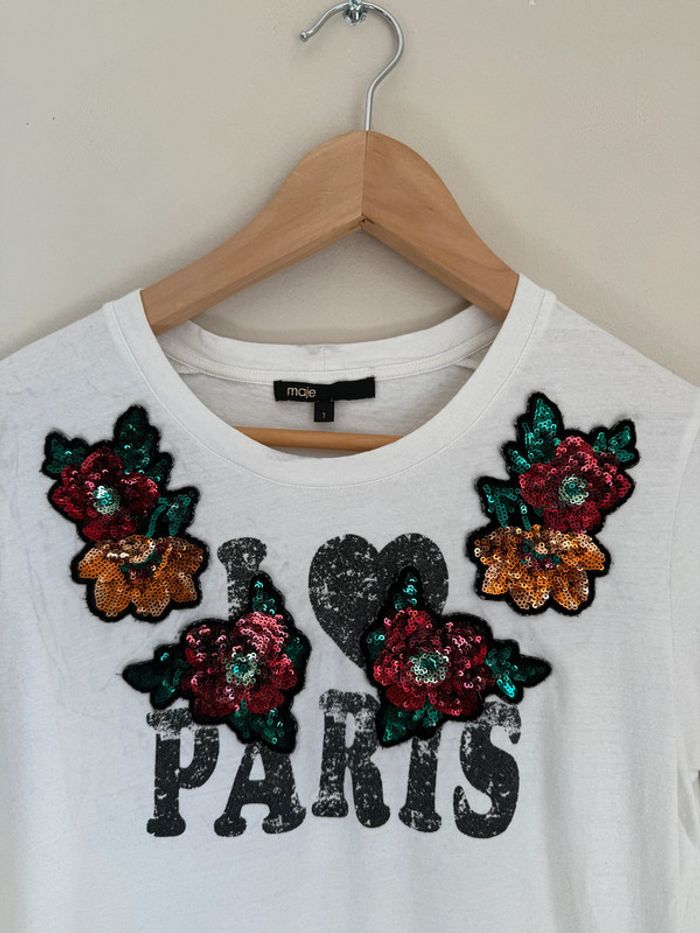 T-shirt Maje sequins - photo numéro 3