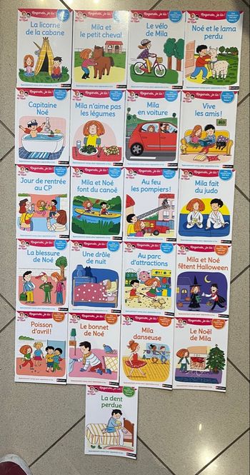 Lot 21 livres enfants Mila et Noé 