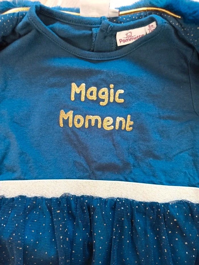 Robe avec gilet fourrure - photo numéro 2