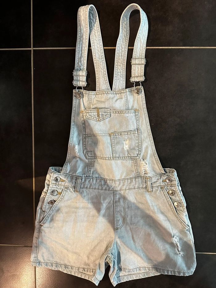 Salopette short en jean Jennyfer