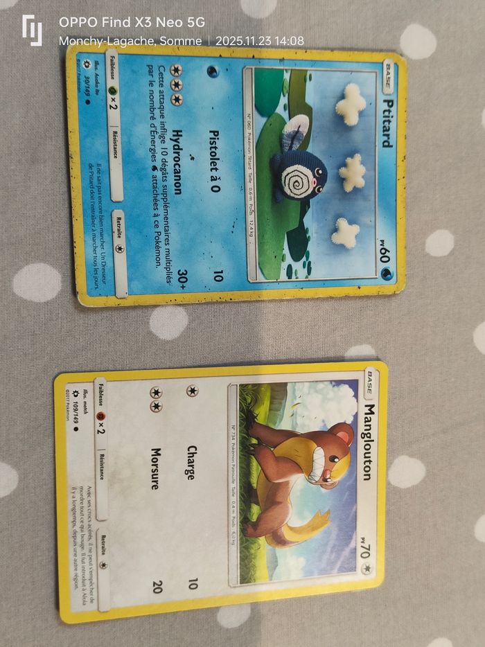 Lot 2 Cartes Pokémon base 2017