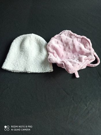 Lot de 2 bonnets