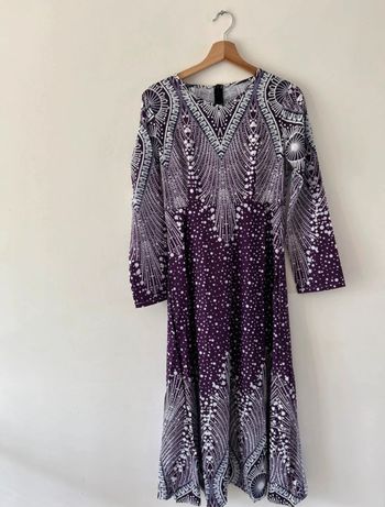 Robe longue fluide imprimée taille L