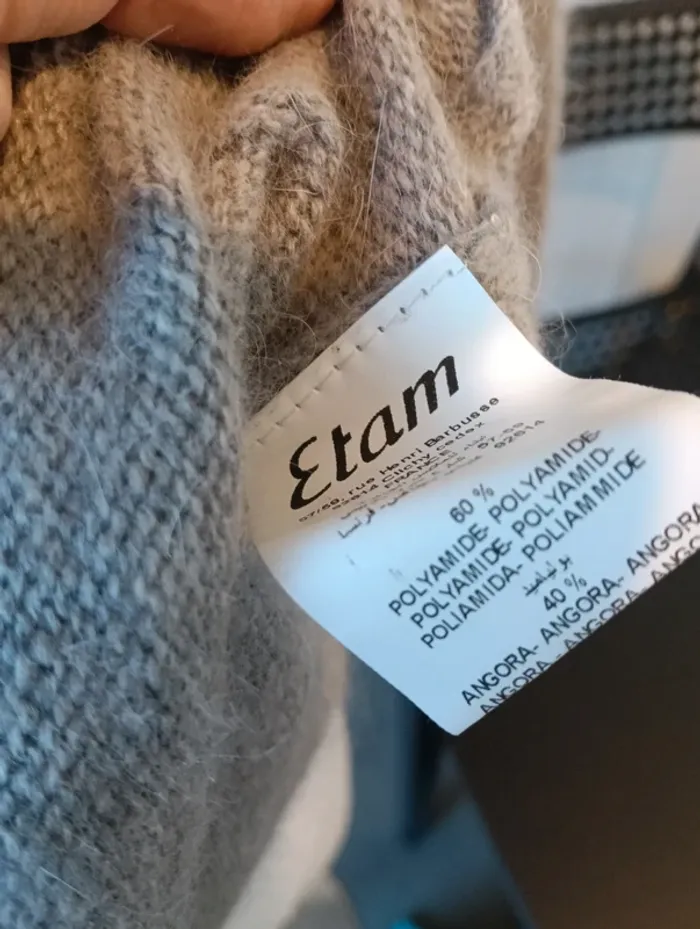 Magnifique pull long ou tunique très doux avec nœud L - photo numéro 3