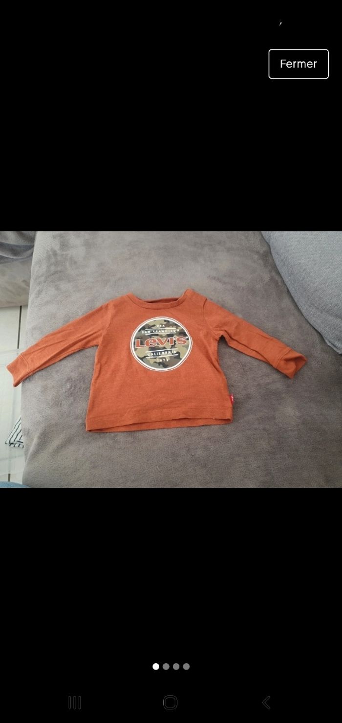 Tee shirt manche longue levis