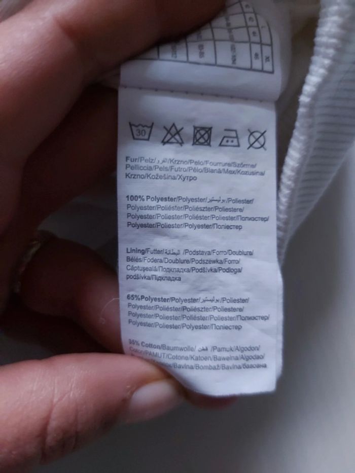 Pull blanc pilou pilou tout doux très peu porté, aucun défaut taille XS - photo numéro 5