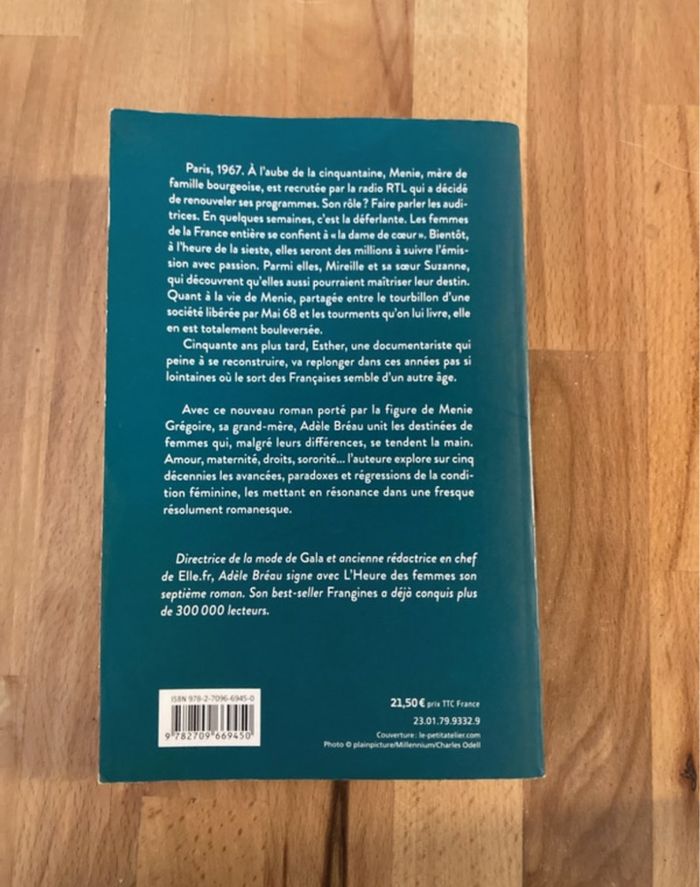 Livre L’heure des femmes d’Adèle Bréau - photo numéro 2