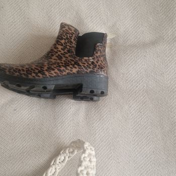 Bottines de pluie à talon