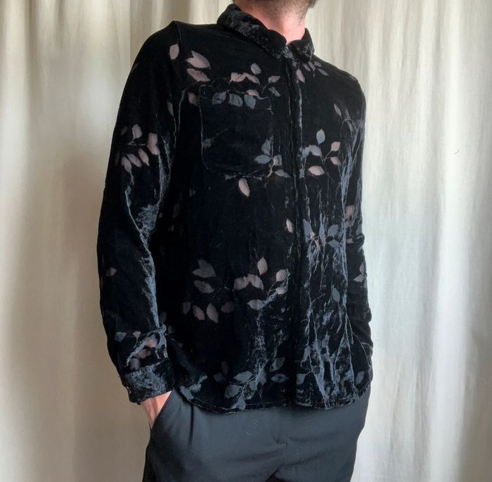 Chemise velours mesh Unisex Goth Vampire 90s - Taille M - photo numéro 6
