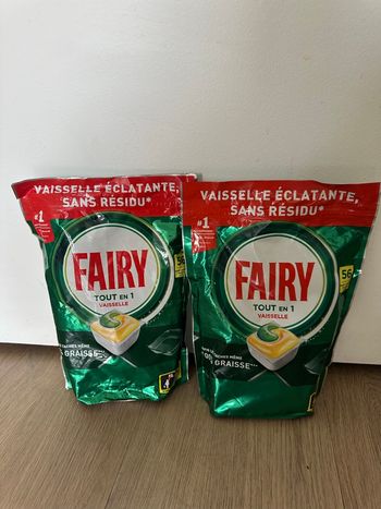 Lot de 2 paquets Fairy 