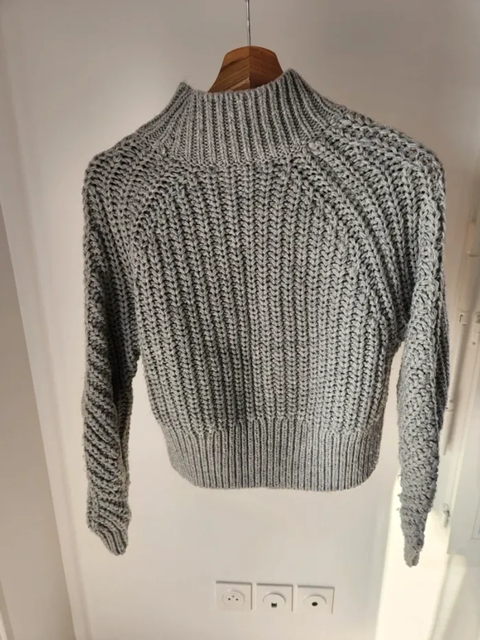 Pull h&m gris xs - photo numéro 2