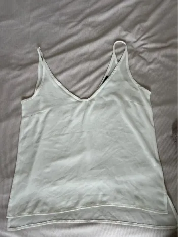 Débardeur blanc transparent mim taille M