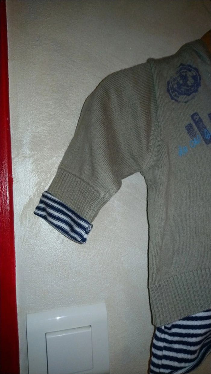 Pull original IKKS taille 6 mois - photo numéro 3