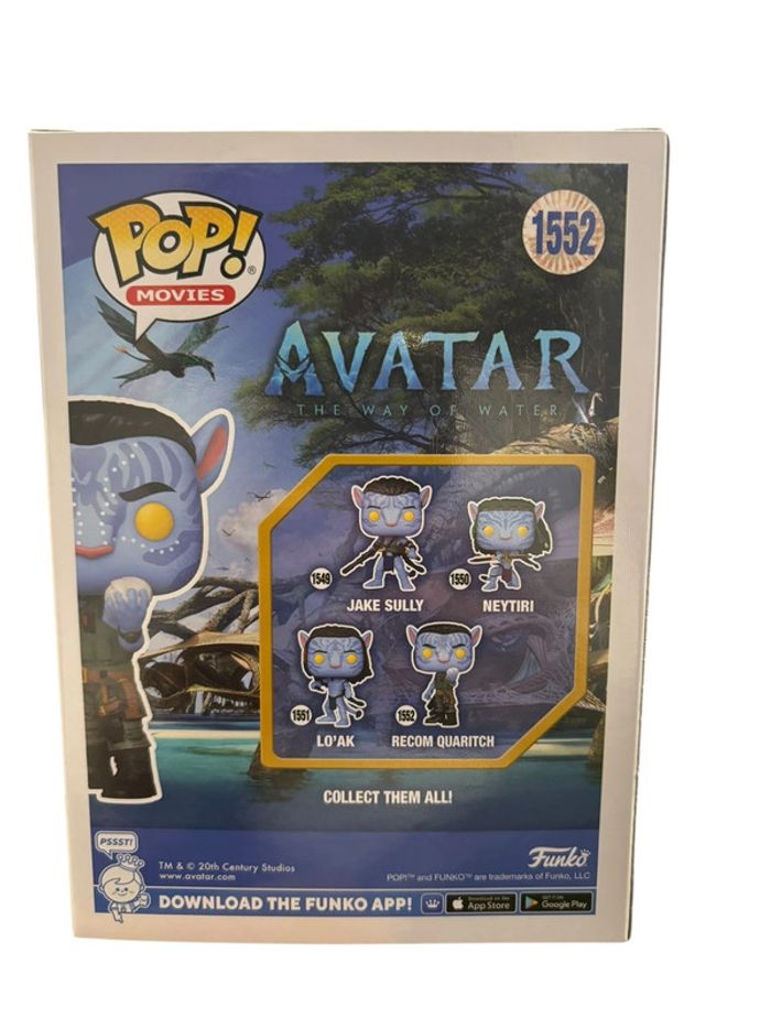 Figurine Funko Pop Avatar Recom Quaritch 1552 neuf - photo numéro 2
