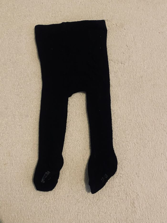 Collant noir bébé 6-9 mois – Basique indispensable, très bon état
