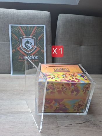 Protection acrylique display mini tin ×10 pokemon aimants puissant 8mm FireMint