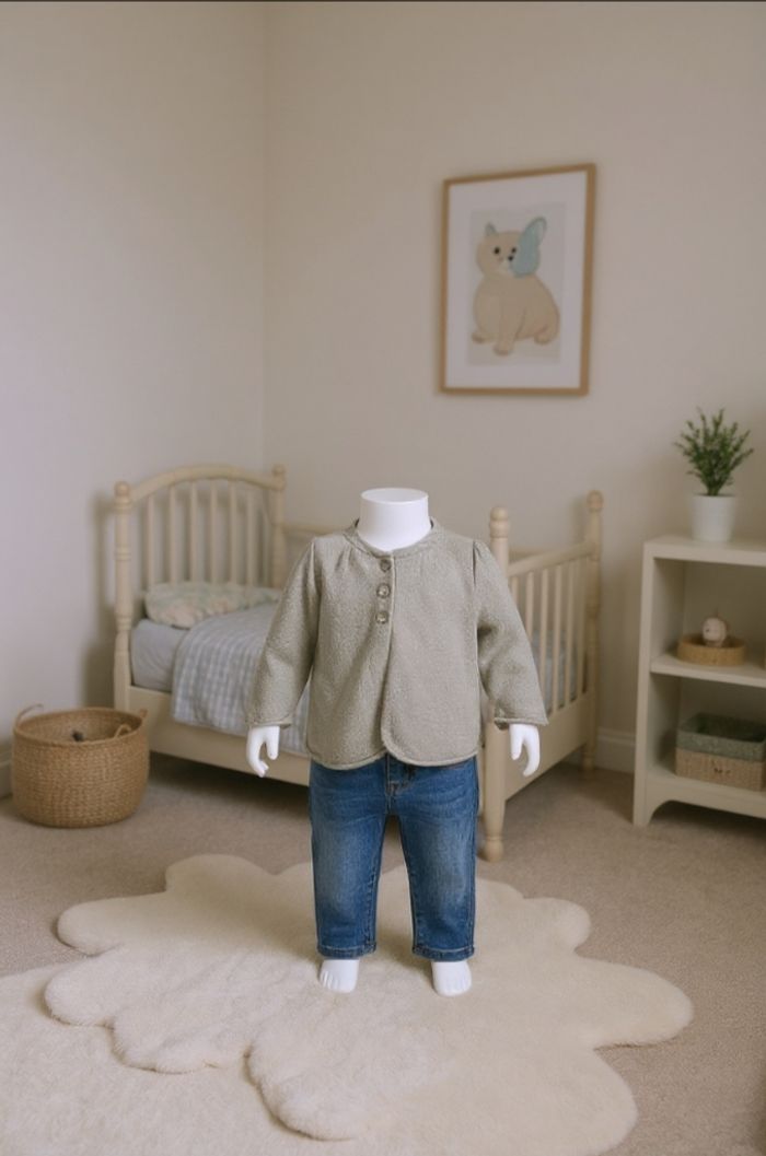 Gilet gris Okaïdi 6 mois