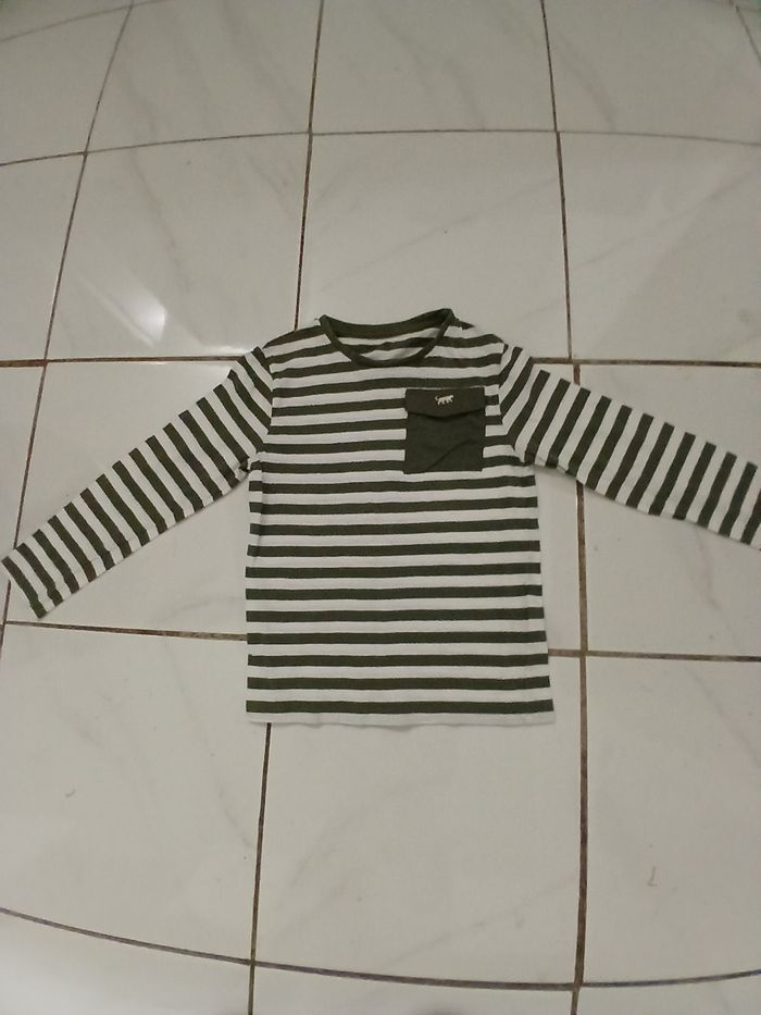 Pull en coton garcon taille 8 ans marque gemo petite poche devant - photo numéro 3